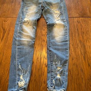 KanCan Light Blue Distressed Skinny Jeans